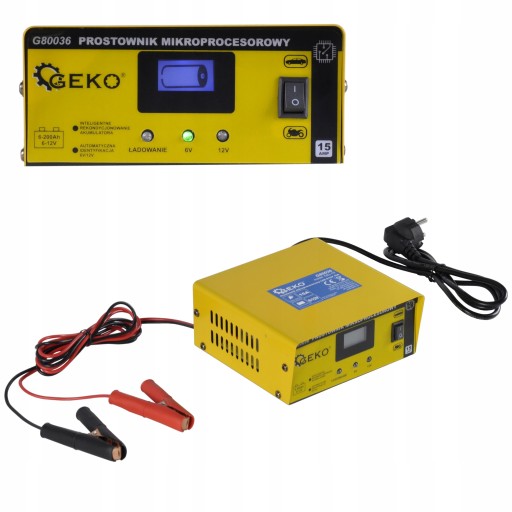 МІКРОПРОЦЕСОРНИЙ ВИРІПЛЯЧ 6/12В 15А ЗАРЯДНИЙ ПРИСТРІЙ