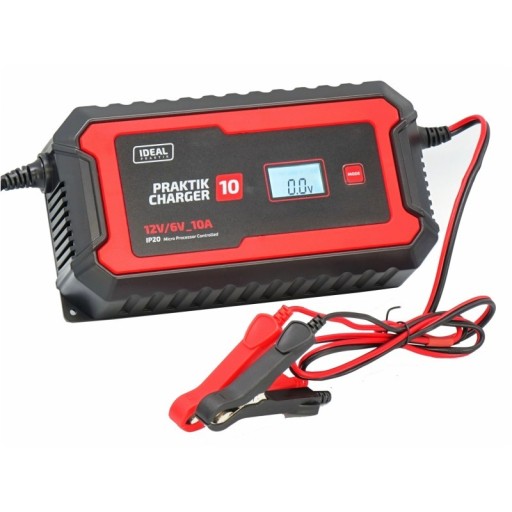 PRAKTIK CHARGER 10 6/12В ЖК-ВЫПРЯМИТЕЛЬ IDEAL PCHARGE10