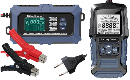 УМНЫЙ ВЫПРЯМИТЕЛЬ QOLTEC ДЛЯ LIFEPO4 AGM GEL 12V 6A РЕГЕНЕРАЦИЯ ЖКД + ТЕСТЕР