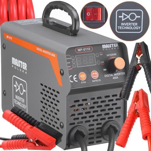 АВТОМОБІЛЬНИЙ ПУСКОВИЙ ВИПРЯМЛЯЧ ІНВЕРТОР Majster 12/24V 400A 25-800Ah