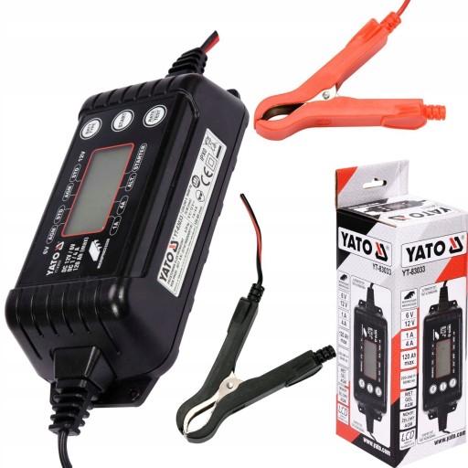 ВИПРЯМЛЯЧ ЕЛЕКТРОННИЙ СТАРТЕР ДИСПЛЕЙ 6-12V 1/4A YATO YT-83033