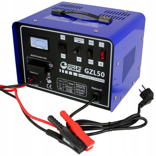 ВЫПРЯМИТЕЛЬ АВТОМОБИЛЬНОГО АККУМУЛЯТОРА 12В 24В GZL50 30А ПУСКОВАЯ ПОДДЕРЖКА