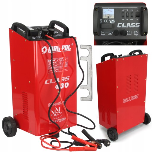 АКУМУЛЯТОР АВТОМОБІЛЬНИЙ ВИПРЯМЛЮВАЧ зі стартером CLASS 430 12V 24V ЗАПУСК