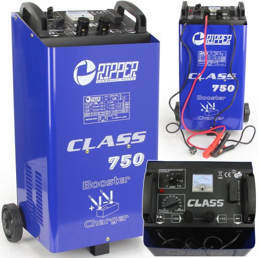 АКУМУЛЯТОР АВТОМОБІЛЬНИЙ ВИПРЯМЛЮВАЧ зі стартером CLASS 750 12V 24V ЗАПУСК