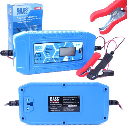 ЭЛЕКТРОННЫЙ АВТОМОБИЛЬНЫЙ ВЫПРЯМИТЕЛЬ 12 В/24 В 230 В/50 Гц 220 Ач AGM и STD