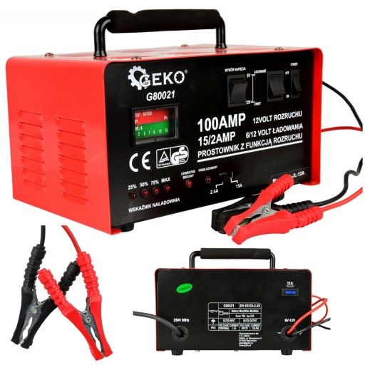 ВИПРЯМЛЮВАЧ З ЗАПУСКОМ ДЛЯ АКБ 6/12В АВТОМОБІЛЯ МОТОЦИКЛА 100 А