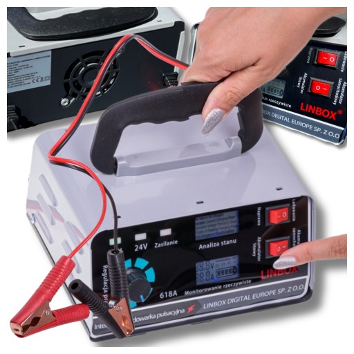 Автомобільний акумуляторний випрямляч AUTOMATIC 24V 12V 30A функція ремонту