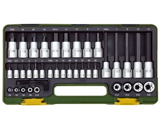 PROXXON Набір торцевих торцевих ключів 1/2 1/4 HEX TX 42 PR23290