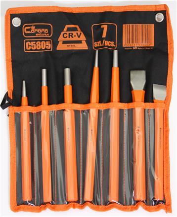 ФРЕЗЫ И ПУАНСОНЫ 7 ЭЛЕМЕНТОВ. БОЛЬШОЙ РАЗМЕР C5805