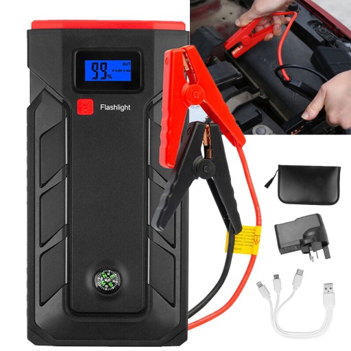 ПОРТАТИВНЫЙ СТАРТЕР АВТОМОБИЛЯ АВТОМОБИЛЬНЫЙ СТАРТЕР POWERBANK С ФОНАРЬЕМ