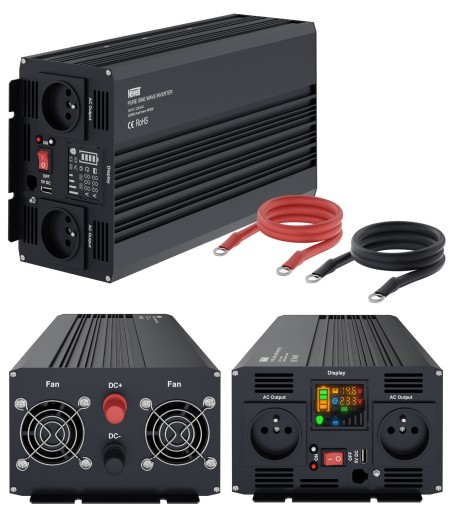 ПЕРЕТВОРЮВАЧ 12 В - 230 В 2000 Вт/4000 Вт NEWELL СОНЯЧНИЙ НАСОС ПОВНОСИНУСОВОГО ДВИГУНА