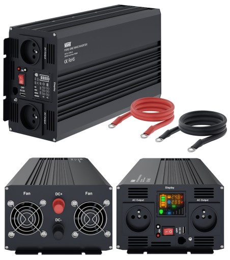 ПЕРЕТВОРЮВАЧ 24 В - 230 В 2000 Вт/4000 Вт NEWELL СОНЯЧНИЙ НАСОС ПОВНОСИНУСОВОГО ДВИГУНА