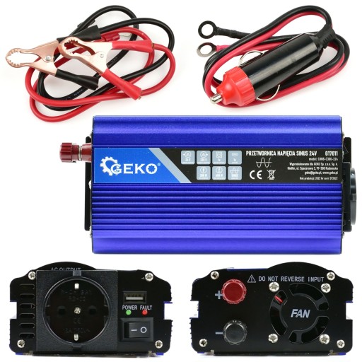 ПЕРЕТВОРЮВАЧ НАПРУГИ 24V / 230V 300/600W SINUS