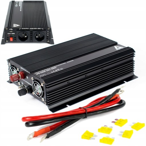 ПРЕОБРАЗОВАТЕЛЬ НАПРЯЖЕНИЯ 24В 230В АВТОМОБИЛЬ 3200ВТ