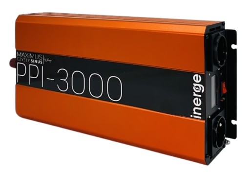 ПЕРЕТВОРЮВАЧ НАПРУГИ MAXIMUS 12V 230V 3000VA 1500W PURE SINUS QC 3.0 LCD