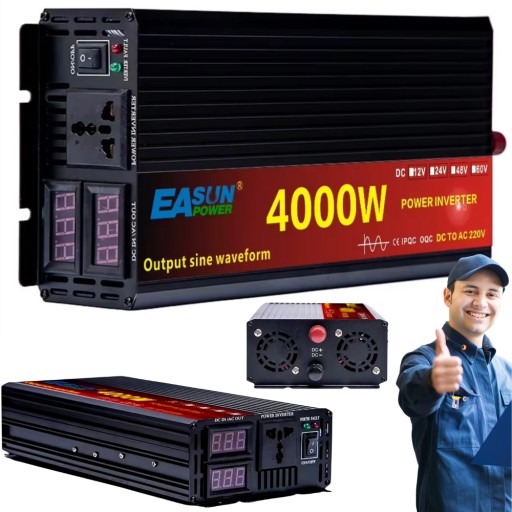 АВТОМОБІЛЬНИЙ ПЕРЕТВОРЮВАЧ НАПРУГИ 4000W 12V 24V 220V Inverter Converter