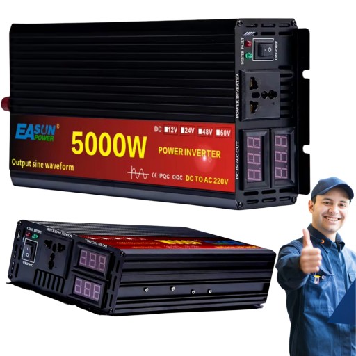 АВТОМОБІЛЬНИЙ ПЕРЕТВОРЮВАЧ НАПРУГИ 5000W 12V 24V 220V Inverter Converter