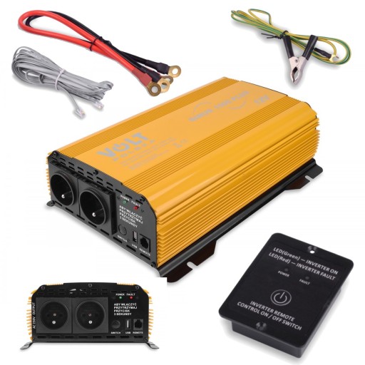 ІНВЕРТОР СИНУСА ПЛЮС 12В / 230В 1500В