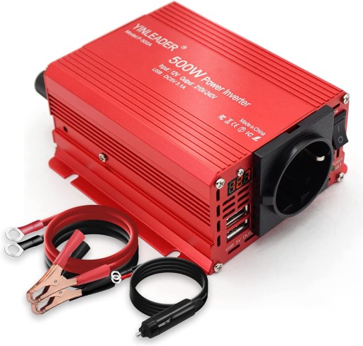 ІНВЕРТОР НАПРУГИ YINLEADER 500W 12V 220V DUAL USB