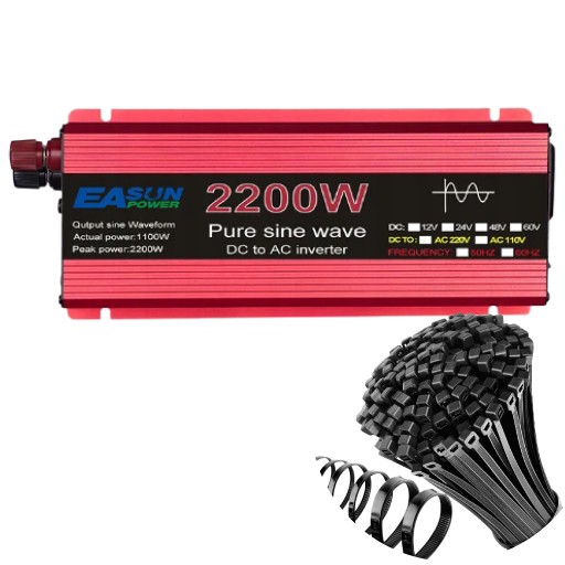 Автомобильный инвертор чистая синусоида инвертор 12V 230V 2200W