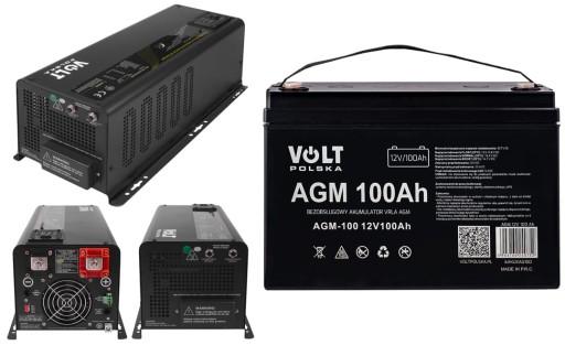 КОНВЕРТЕР UPS UPS 2000W 6000VA 12V START-UP 6KW AGM 100AH