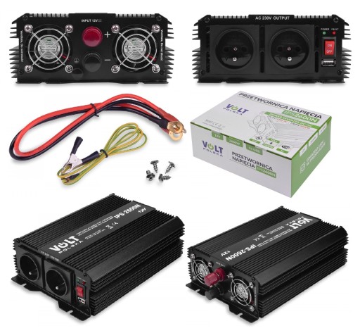 ПЕРЕТВОРЮВАЧ напруги IPS 2600N 12V 230V 1300 / 2600W + USB Вольт Польща