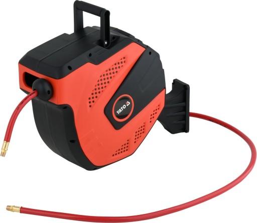 ПНЕВМАТИЧНИЙ ШЛАНГ НА АВТОМАТИЧНІЙ КОТУШЦІ 9,5ММ 15М