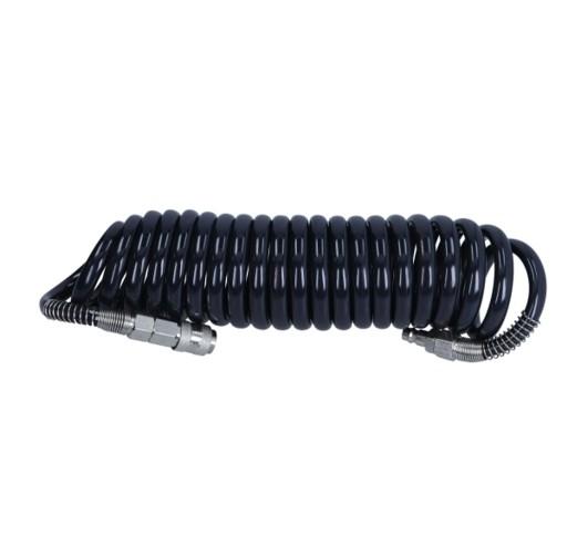 ПНЕВМАТИЧЕСКИЙ ШЛАНГ, СПИРАЛЬНЫЙ ПУ С СОЕДИНИТЕЛЯМИ,