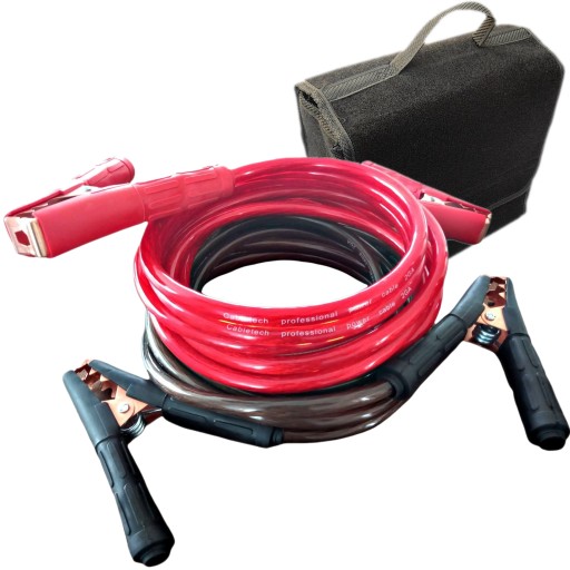 КАБЕЛІ BOOT CABLES 35mm2 ДУЖЕ МІЦНИЙ TIR BUS DIESEL + CASE - 8m