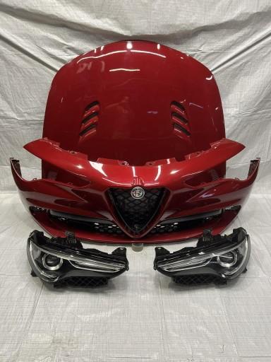 ПЕРЕДНИЙ БАМПЕР КАПОТНІ ЛАМПИ ALFA ROMEO STELVIO QUADRIFOGLIO QV