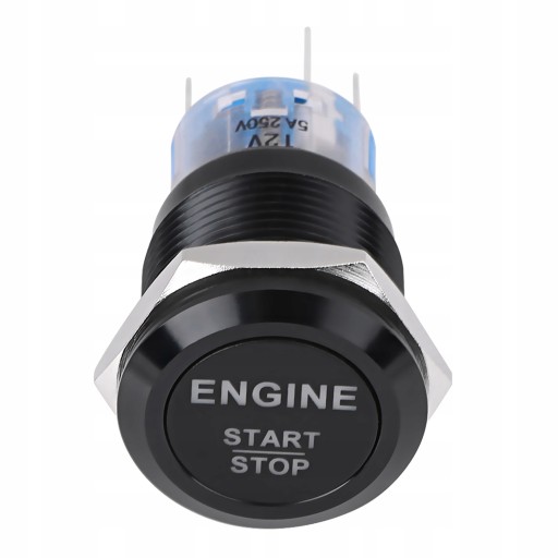 QC04938-02 - КНОПКА ЗАЖИГАНИЯ START ENGINE 12V LED