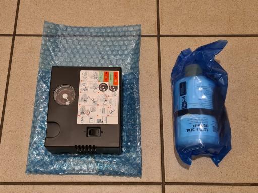 Компрессор для ремонта колес PSA + жидкость, НОВЫЙ!