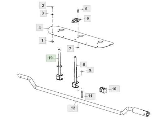 5SRR706385 - Червячный палец комбайна John Deere 5SRR706385