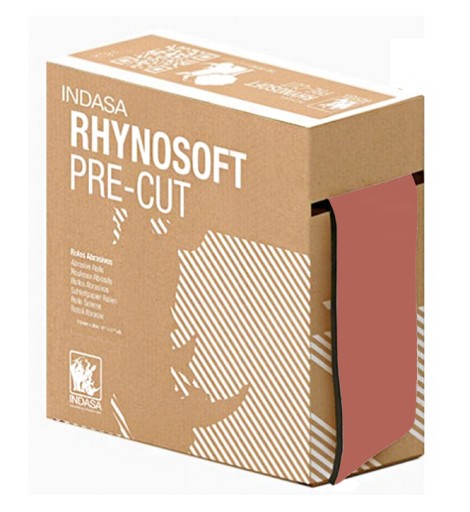 Наждачная бумага на губке Indasa RHYNOSOFT PRE CUT 115мм P600 x 25м