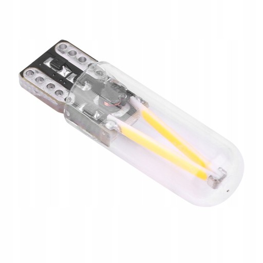 QC04614-02 - Пара 8-28V W5W T10 стеклянная нить COB LED