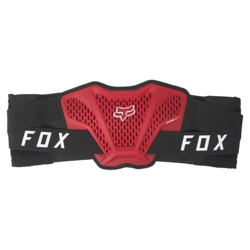 Пояс для почек с защитными приспособлениями Fox черный красный L / XL