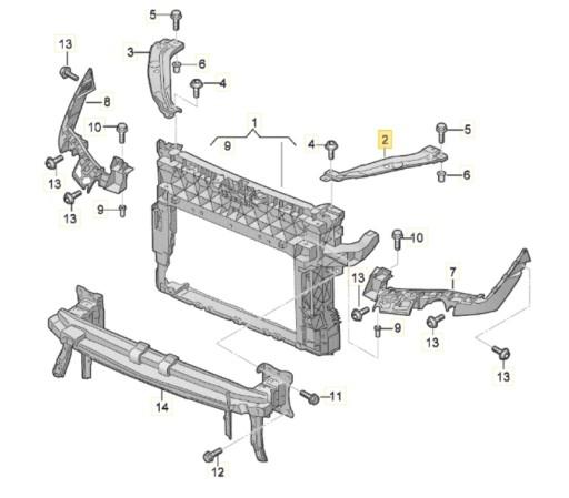 Підсилення переднього ременя SEAT ATECA 575805588J