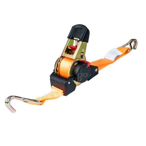 Ремінь транспортувальний з автопритягувачем 1000кг 1т 38мм 4м j-type amio-03