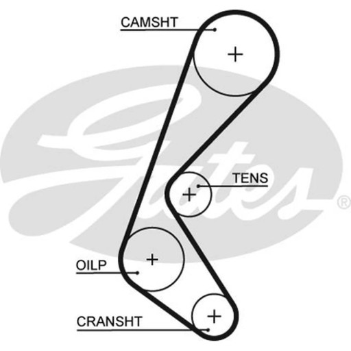 5628XS - Ремень ГРМ GATES 5628XS