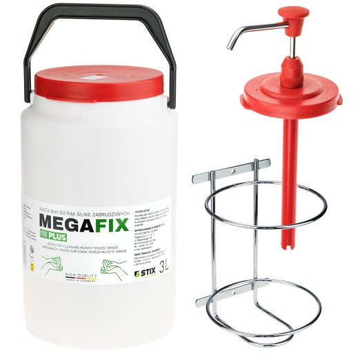 Паста для миття рук MEGAFIX GERMANY Plus 3л з дозатором і тримачем