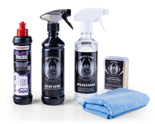 Полірувальна паста Menzerna 3в1 250 мл + глина Для лаку + мастило + Ipa SK