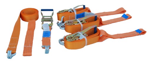 Ремені для евакуатора Ремені для евакуатора 2 точки 5T/3M/50 мм 4% помаранчеві 2 точки