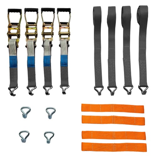 Підтяжки 4T/3M/50mm Прогумовані 3-точкові 4%