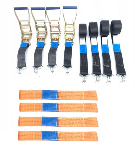 Транспортні ремені 2 БАЛИ 2 Гаки з двома пальцями Ремінь евакуатора 4T/3M/50 4% lp1