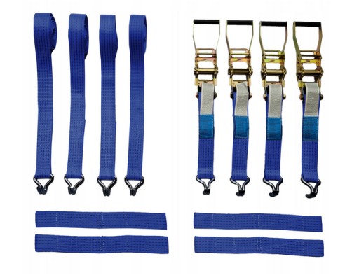 Ремені для транспортування 3M 4T 2 POINTS 2 гачки для двох пальців вузькі підтяжки сині