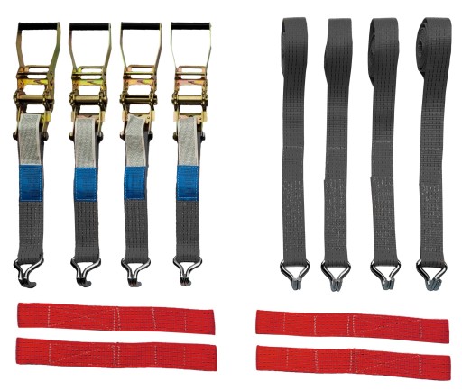 Чорні транспортувальні ремені 2PKT, червоний джгут 4d2