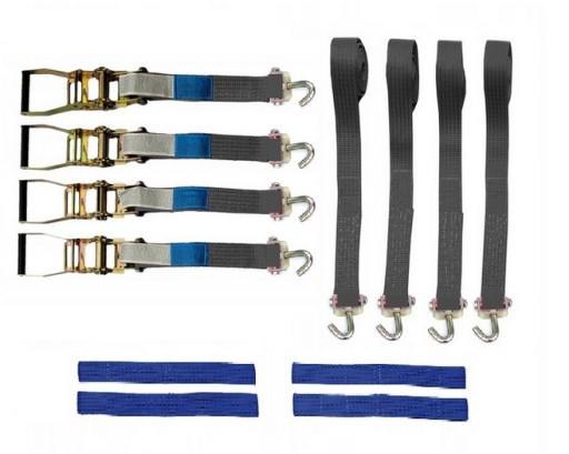 Транспортні ремінці Чорні підтяжки Сині поворотні гачки 4T/3M/50mm 4%