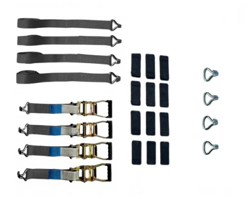 Прогумовані транспортувальні ремені 3 гачки для двох пальців Вузький куб 4T 50 мм 3 м ol2