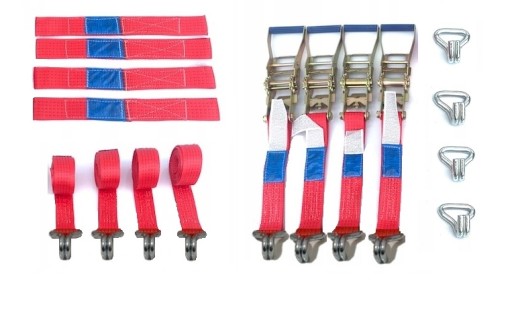 Транспортні ремені Ременні колеса Рейлінги Диски Евакуатори Причепи 4Т/3М/50мм