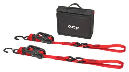 Транспортировочные ремни ACEBIKES Ratchet Premium, длинные, прочные и натяжные.